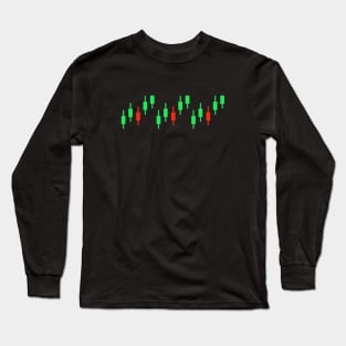 trading candlestick Long Sleeve T-Shirt